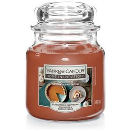 Yankee Medium Single Wick Jar Candle - Pumpkin Pecan Pie