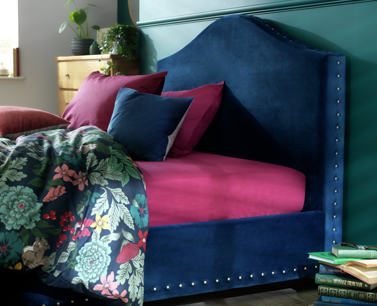 Habitat Cotton Rich Plain Fitted Sheet