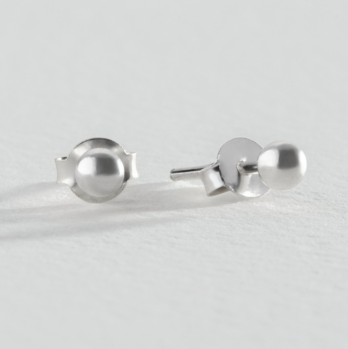 Revere Sterling Silver Ball Stud Earrings