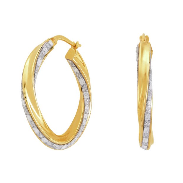 Argos large deals gold hoop earrings