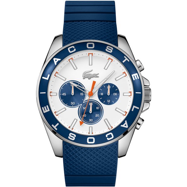 Buy Lacoste Men's Blue Silicone Strap Watch | Men's | Argos
