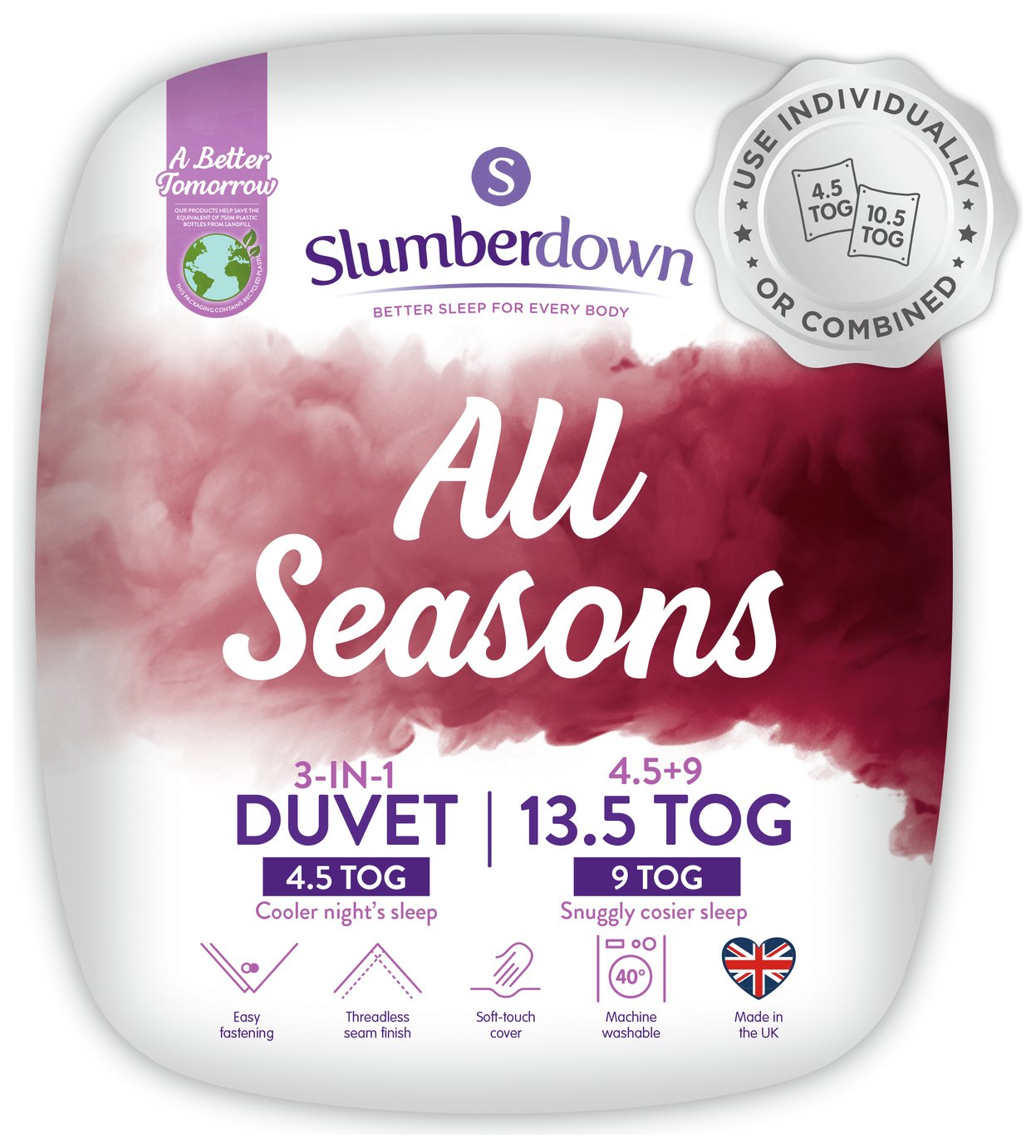 Slumberdown All Seasons 13.5 Tog Duvet