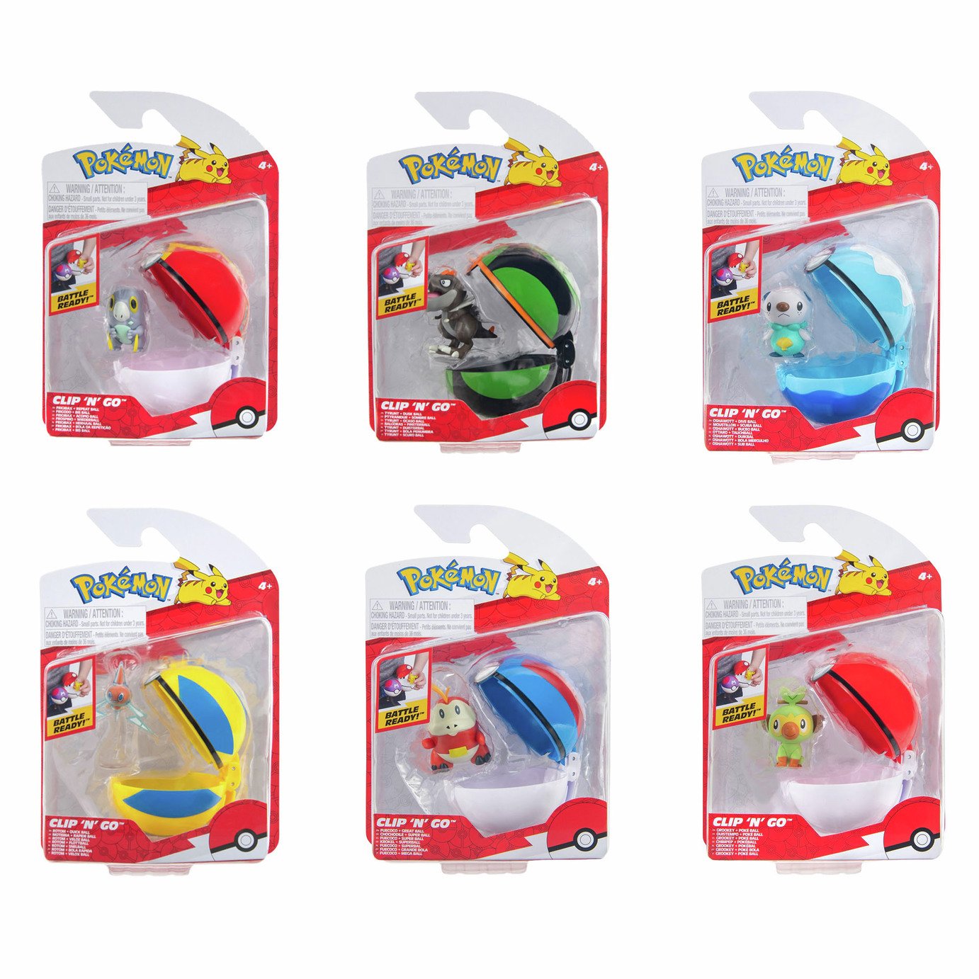 Pokémon Clip 'N' Go Battle Figure and Poké Ball Assortment