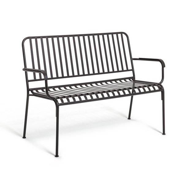 Black bench deals seat outdoor