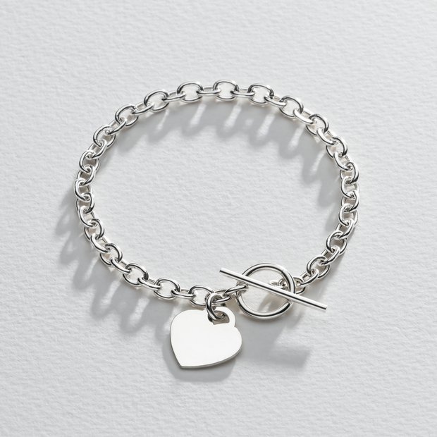 Mens silver sale bracelets argos