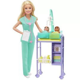 Barbie Careers Baby Doctor Doll and Playset