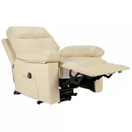 Argos Home Paolo Leather Mix Rise & Recline Chair - Ivory