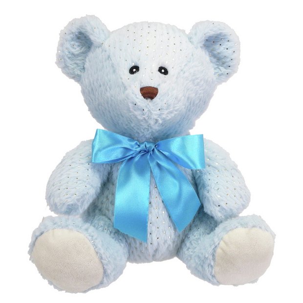 Buy 10inch Bear Soft Toy - Blue | Teddy bears and soft toys | Argos