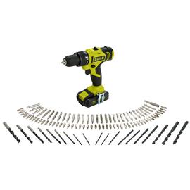 Guild 2.0AH Cordless Impact Drill & 100 Accessories - 18V
