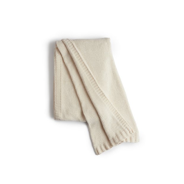 Buy Habitat Chenile Throw Cream 125x150cm Blankets and