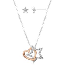 Buckley London Rose Gold Plated Pendant and Stud Earring Set