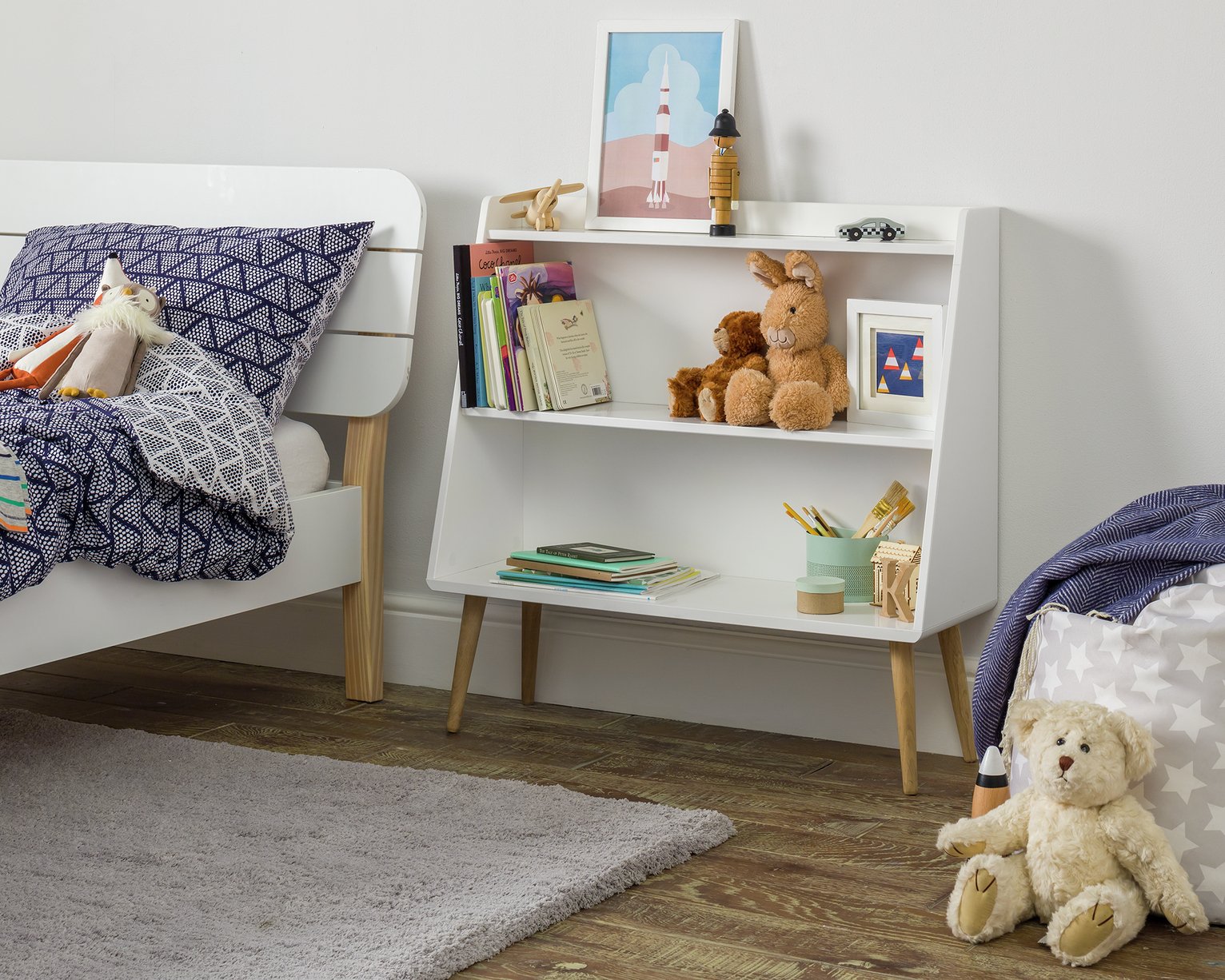 argos sling bookcase