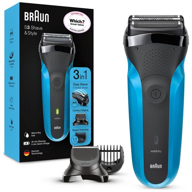 Buy Braun 310BT Series 3 Wet & Dry Electric Shaver, Mens electric shavers