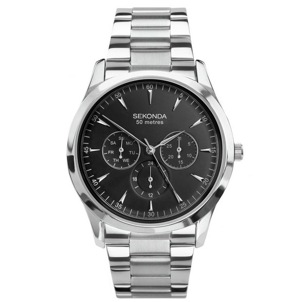 Sekonda men's stainless deals steel watch