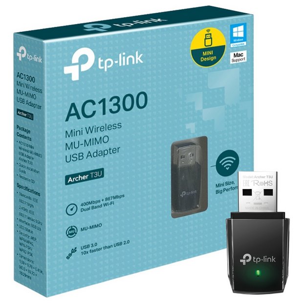 Buy Tp Link Archer T3u Ac1300 Mini Usb Wi Fi Adapter