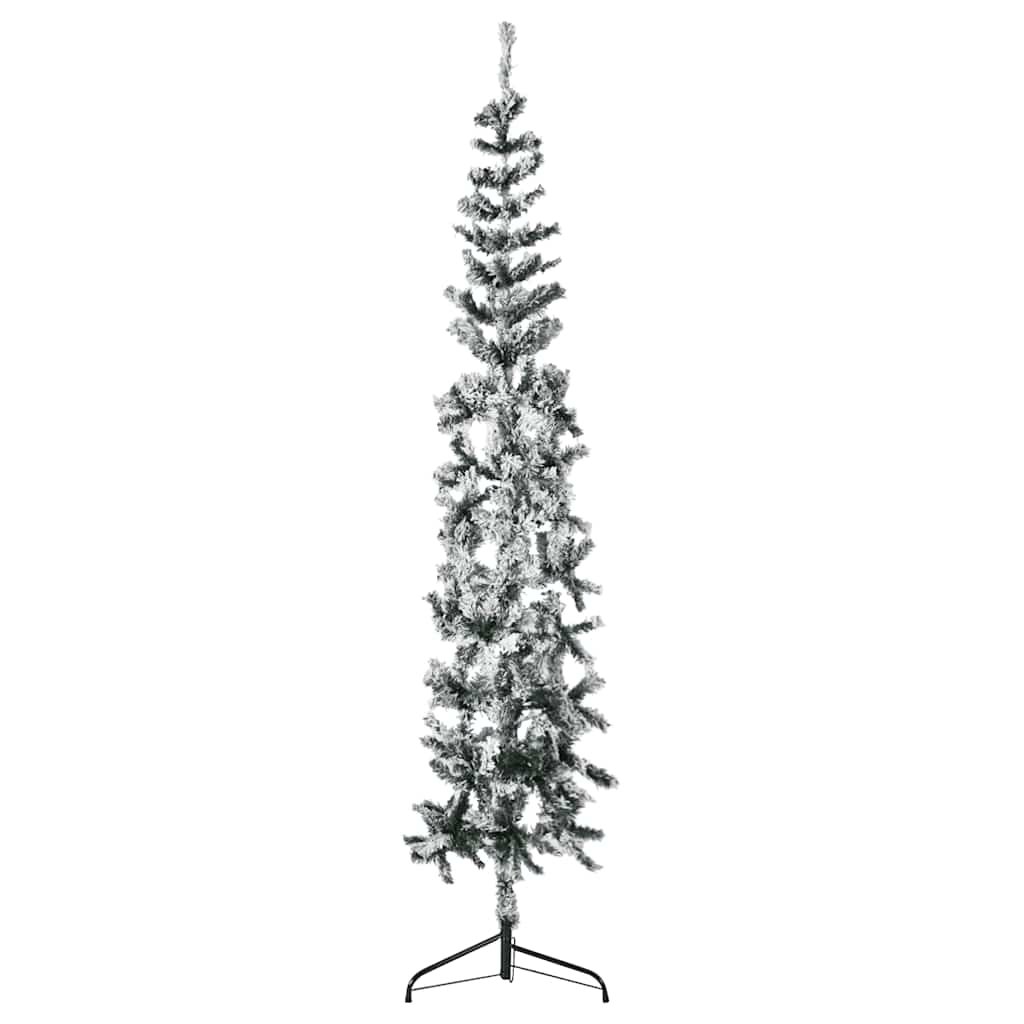 Walplus 324 Tips Slim Half Artificial Christmas Tree - Green - 240 cm
