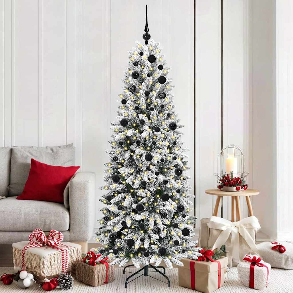 Walplus 300 LED Lights Artificial Christmas Tree - White - 180 cm