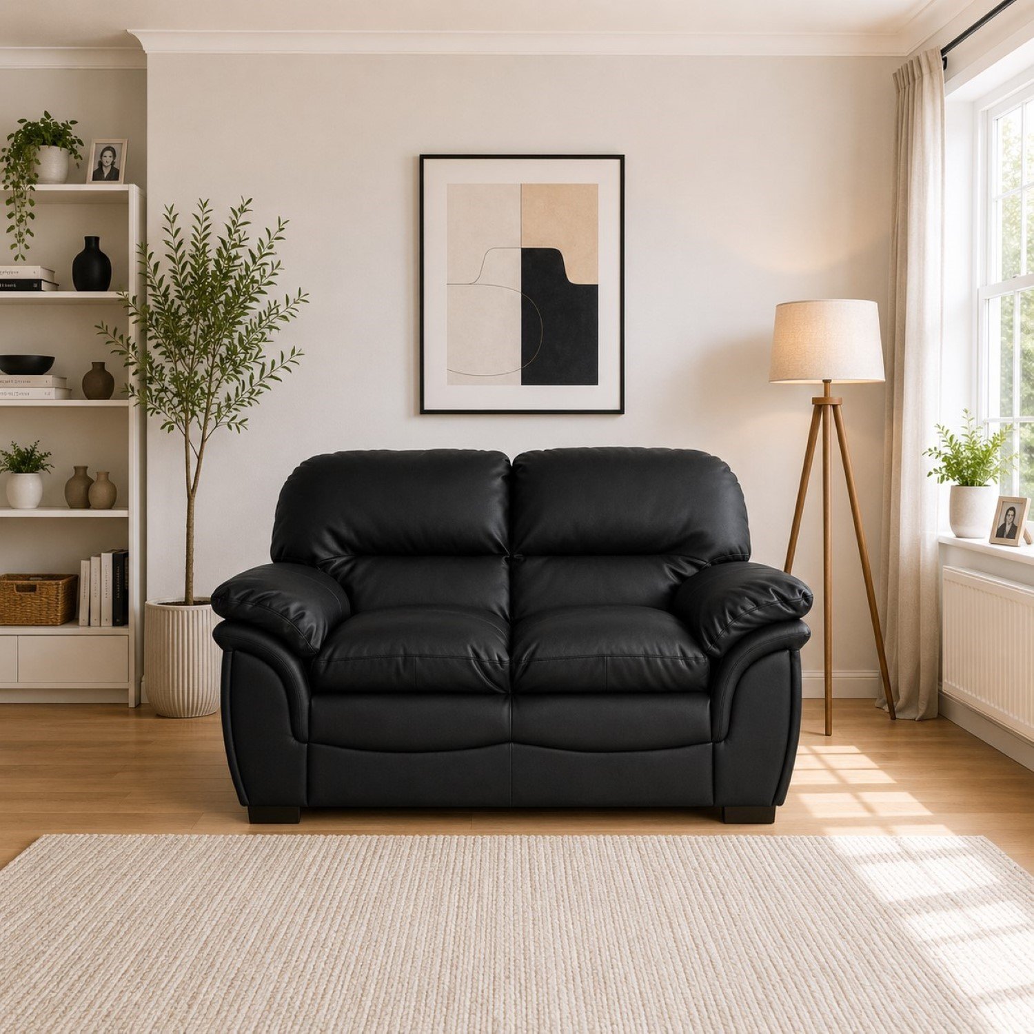 Artemis Home Leverton 2 Seat Sofa - Black
