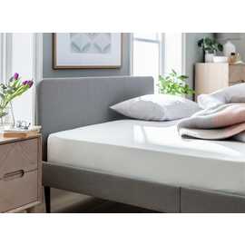 Habitat Cool Cotton Lyocell White Fitted Sheet - Single