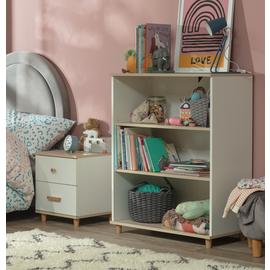 Habitat Kids Melby Deep Bookcase - White & Acacia