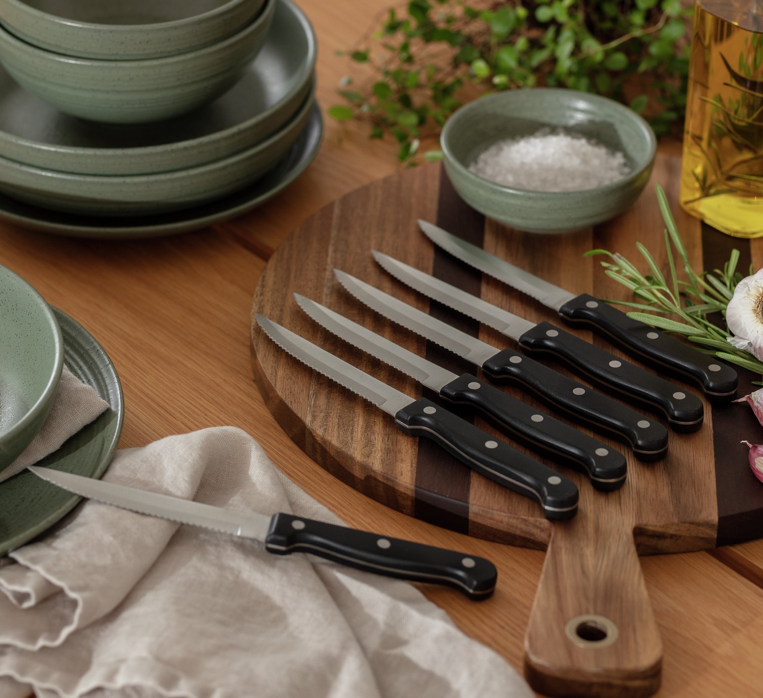 Argos Home 6 Piece Steak Knifes Set - Silver