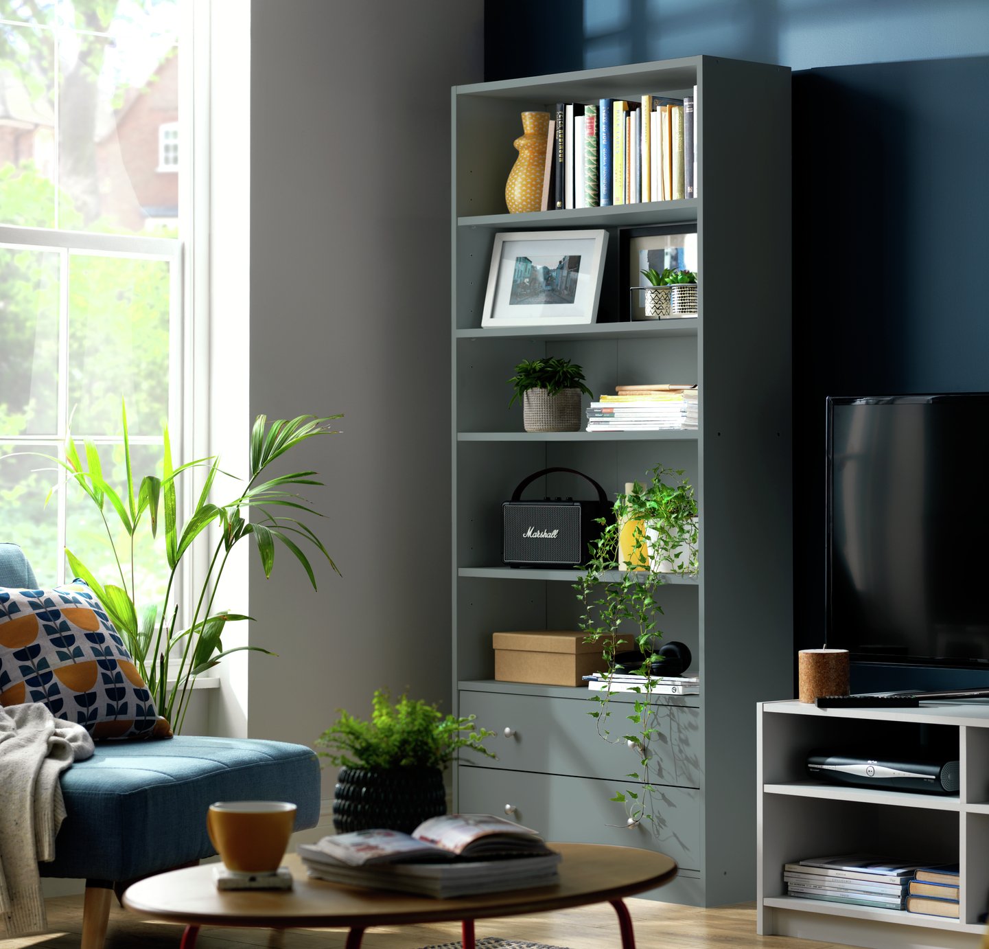 Argos Home Maine 2 Drawer Bookcase