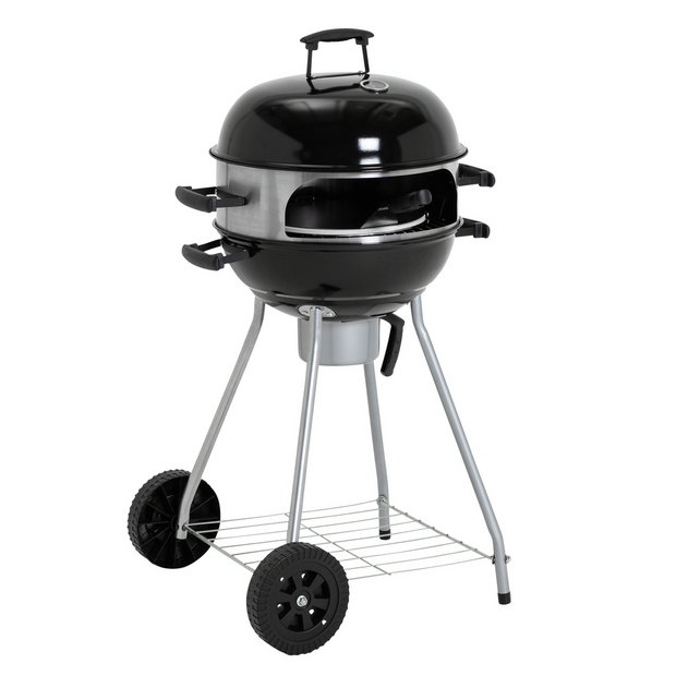 Buy Argos Home Kettle Charcoal BBQ with Pizza Oven Barbecues Argos