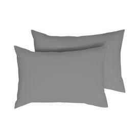 Habitat Tencel Standard Pillowcase Pair -Dove Grey