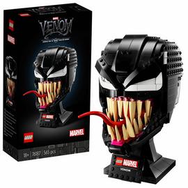 LEGO Marvel Spider-Man Venom Mask Helmet Display Set 76187