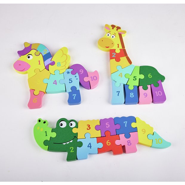 Buy Chad Valley Wooden Animal Kids Jigsaw Puzzle | Jigsaws and puzzles |  Argos