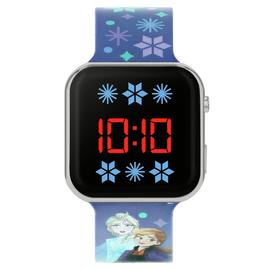 Disney Frozen Kid's Digital Purple Silicone Strap Watch