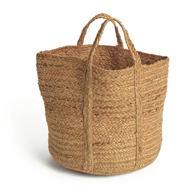 Jute best sale basket bag