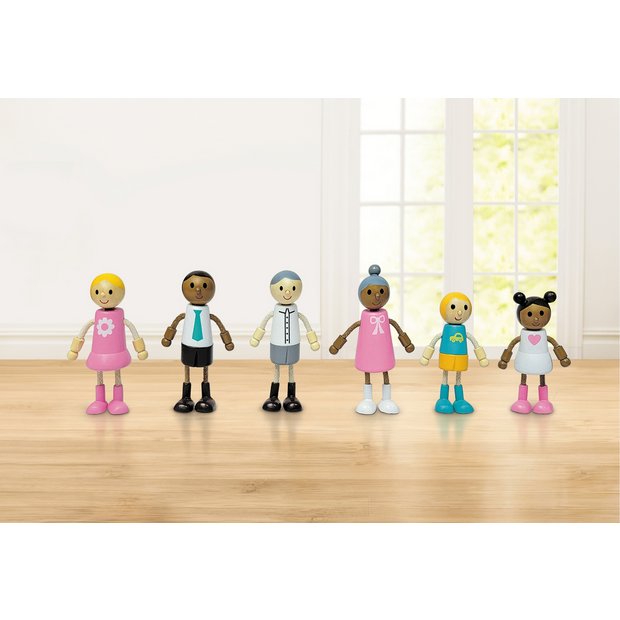 Buy Doll House Wooden Family Set | Doll houses | Argos