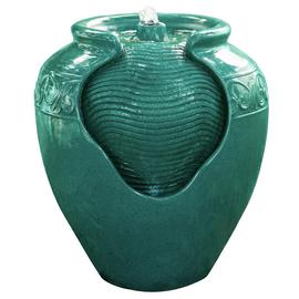 Teamson Home YG0037A UK Teal Water Fountain With LED Light