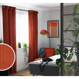 Habitat Cord Lined Eyelet Curtains