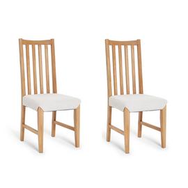 Habitat Rosmond Pair of Oak Dining Chairs