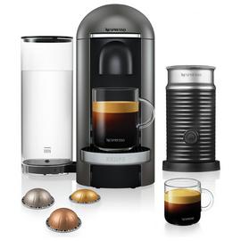 Nespresso Vertuo Plus Pod Coffee Machine Bundle Krups - Grey