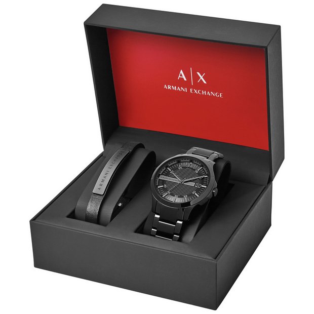 Red armani exchange clearance watch