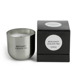 Habitat Chrome Boudoir Boxed Candle - Bergamot & Black Tea 