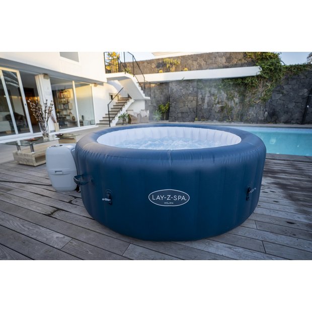 Buy Lay Z Spa Milan 6 Person Smart Hot Tub Home Delivery Only Hot Tubs Spas And Saunas Argos