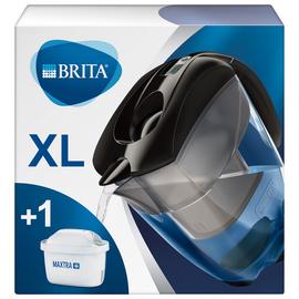 Brita Elemaris Meter XL Water Filter Jug - Black