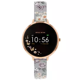 Reflex Active Series 3 Ladies Grey Floral Strap Smart Watch