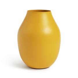 Habitat Roma Metal Vase - Yellow