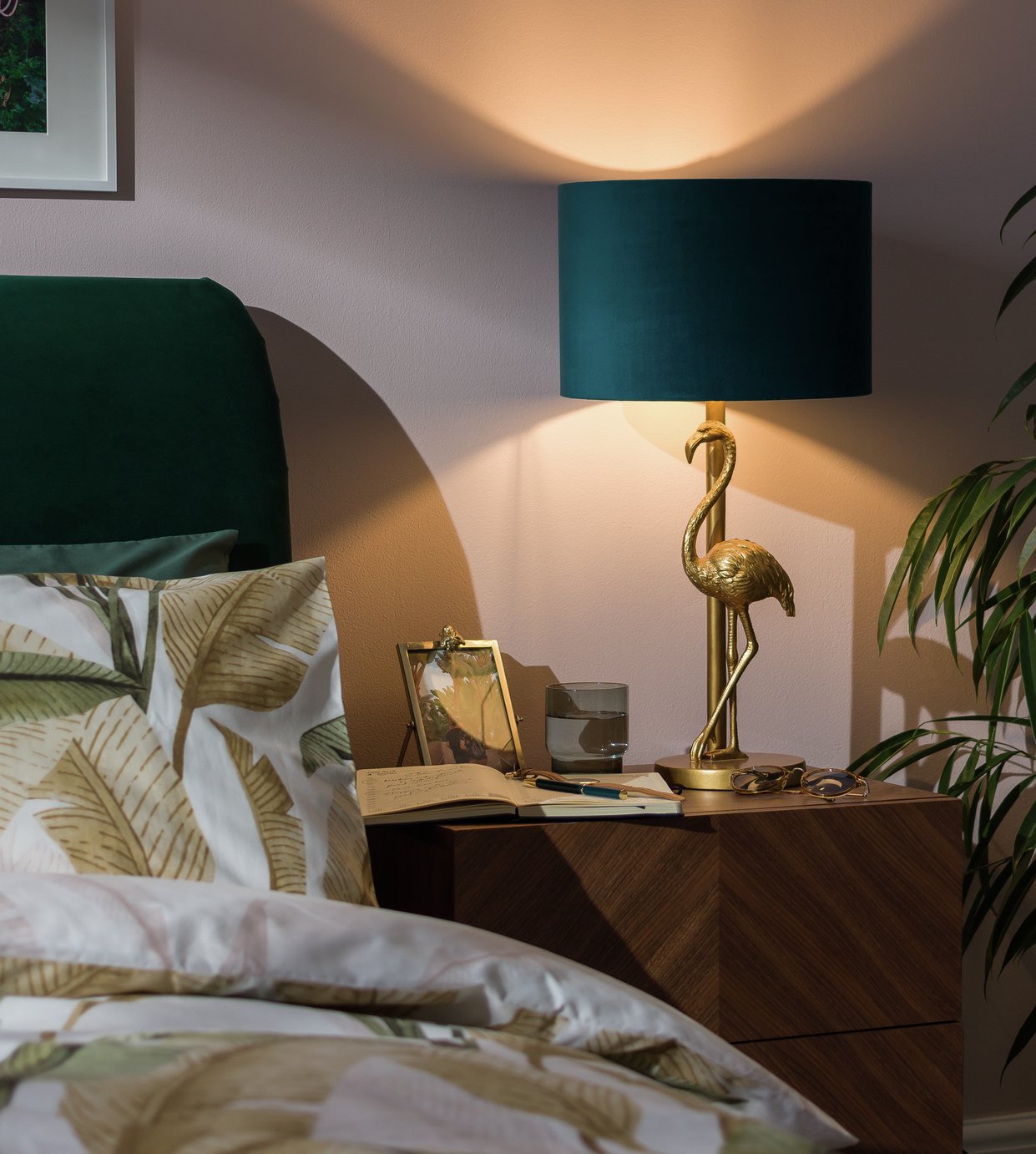 Habitat Velvet Easy Fit Lampshade - 30cm