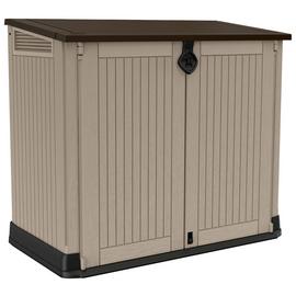 Keter Store It Out Midi 880L Garden Storage Box -Beige/Brown