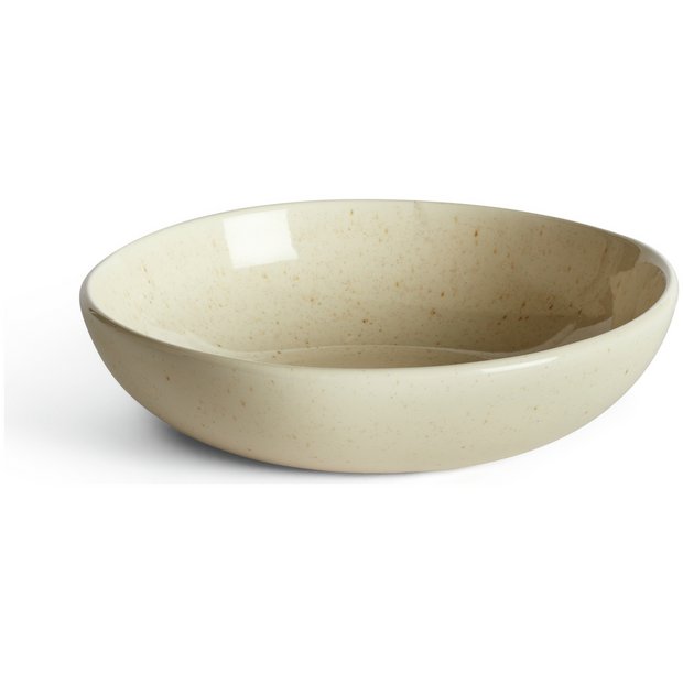 Buy Habitat Evora 4 Piece Stoneware Pasta Bowls - Natural | Bowls | Habitat