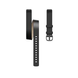 Fitbit Luxe Leather Double Wrap Band - Black