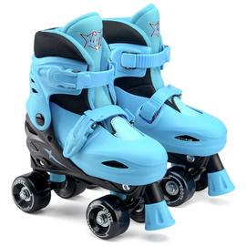 Xootz Adjustable Quad Skates - Black and Blue