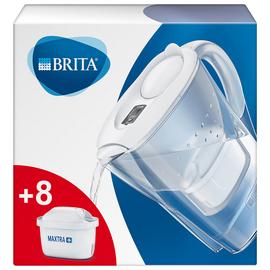 Brita Marella Fridge Water Filter Jug and 8 Cartridges - Wht