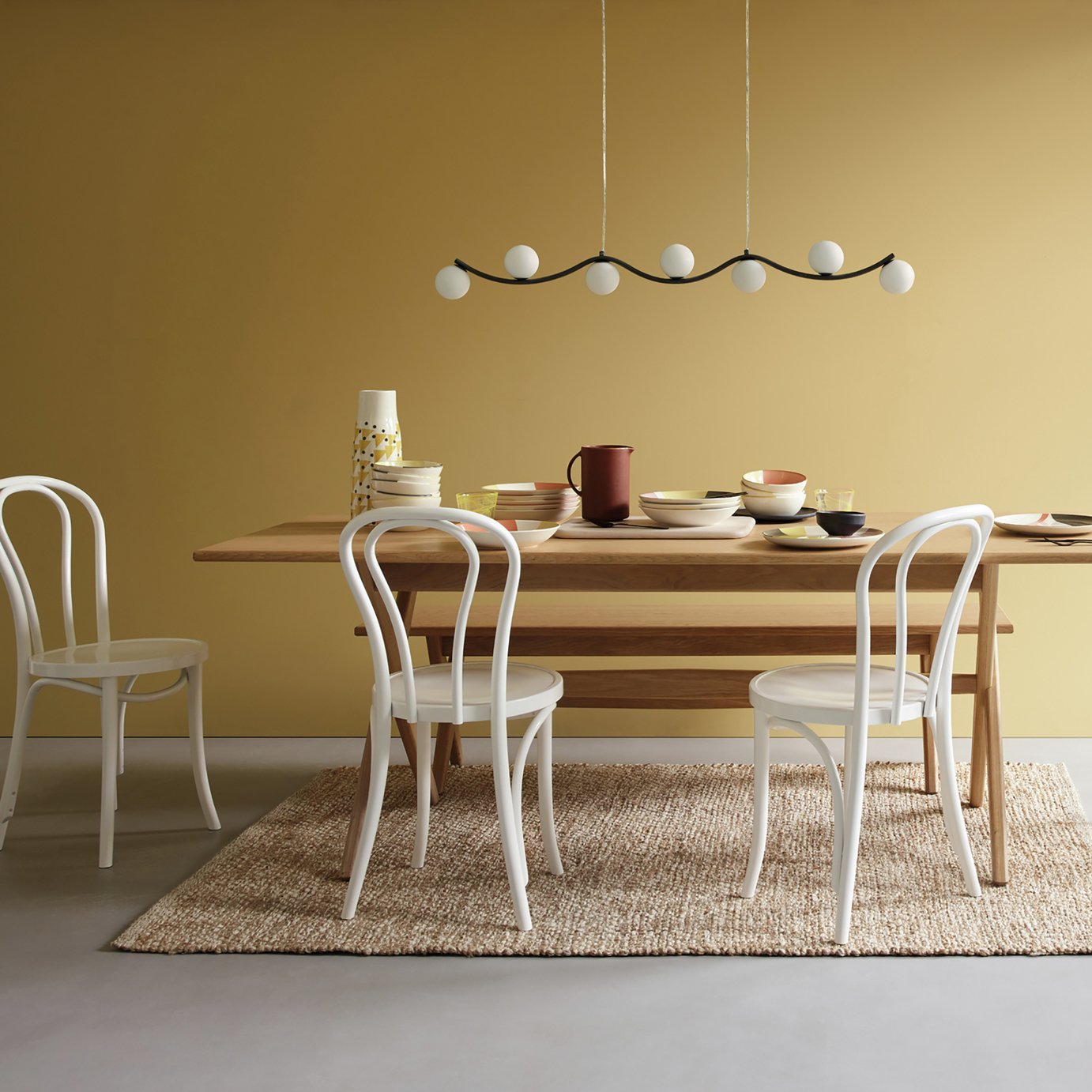 Habitat Distress Natural Jute Flatweave Rug - 140x200cm